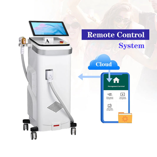 2025 Titanium Diode Laser 3 Wave 755nm 808nm 1064nm | Hair Removal Machine with AI Skin Analysis & Remote Control