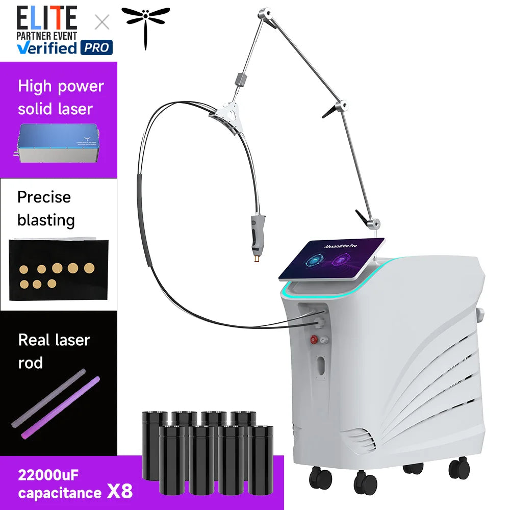 Dragonfly GentleMax Pro Alexandrite & Nd:YAG Laser – 755nm Long Pulse Hair Removal & Aesthetic Treatment Machine