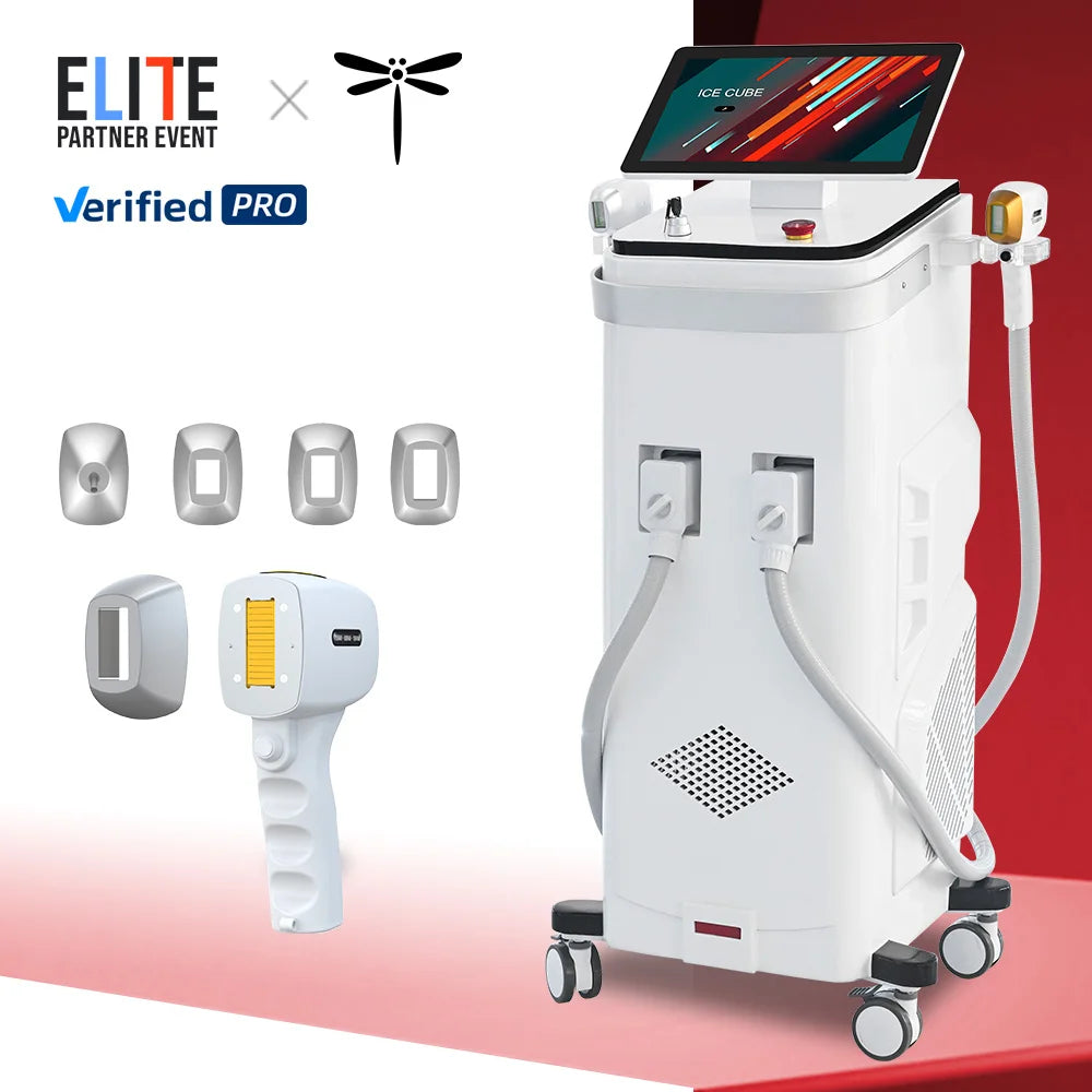 Diode Alexandrite Titanium Laser Hair Removal Machine – 755nm, 808nm, 1064nm, High-Quality Permanent Depilation
