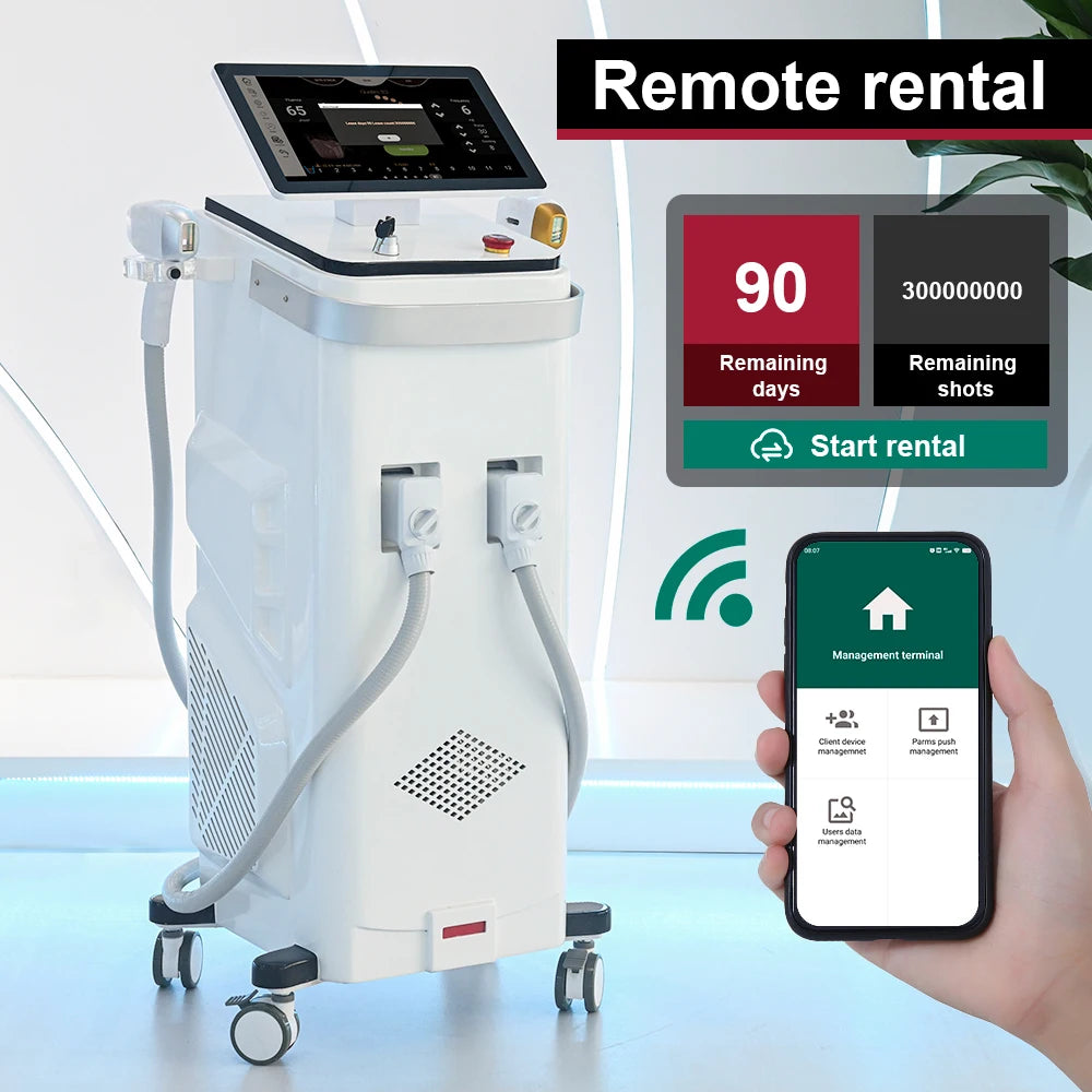 2025 AI Smart Ice Titanium Diode Laser Hair Removal Machine – Switchable Spot, Triple Wavelength