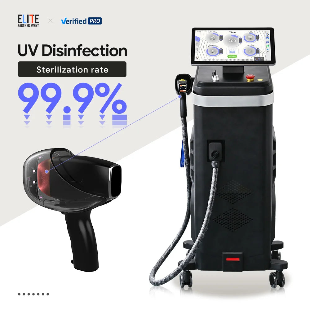 Professional Alexandrite Laser Hair Removal Machine – 5 Wavelengths, CE TUV ISO Certified, 600–2000W