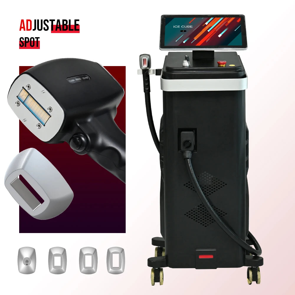 2025 AI Smart Ice Titanium Diode Laser Hair Removal Machine – Switchable Spot, Triple Wavelength