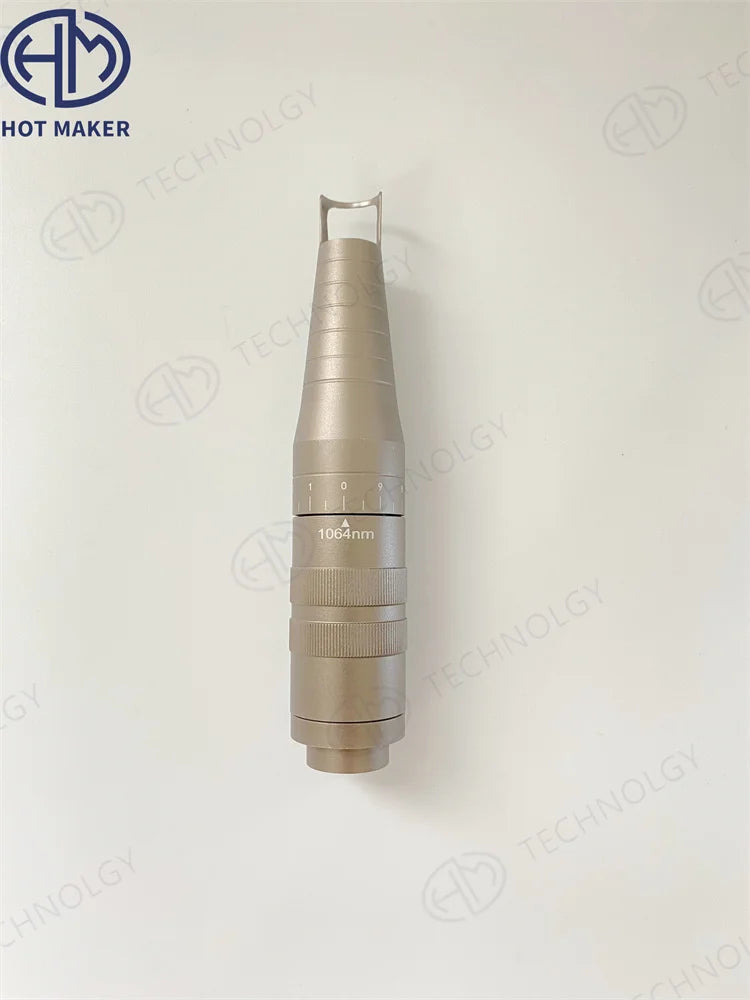 Adjustable 1064 Switchable Laser Head Yag Handle Tip Lens Spot Size Carbon Tattoo IPL Hair Removal Machine Beauty Spare Part