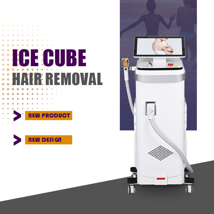 2025 Ice Cube Diode Laser Hair Removal Machine 4 Wavelengths 755/808/940/1064nm CE TUV ISO 1600-2000W for Salon