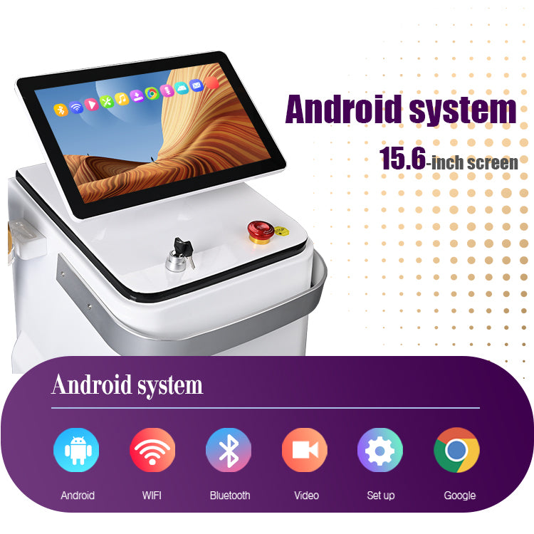 2025 Ice Cube Diode Laser Hair Removal Machine 4 Wavelengths 755/808/940/1064nm CE TUV ISO 1600-2000W for Salon