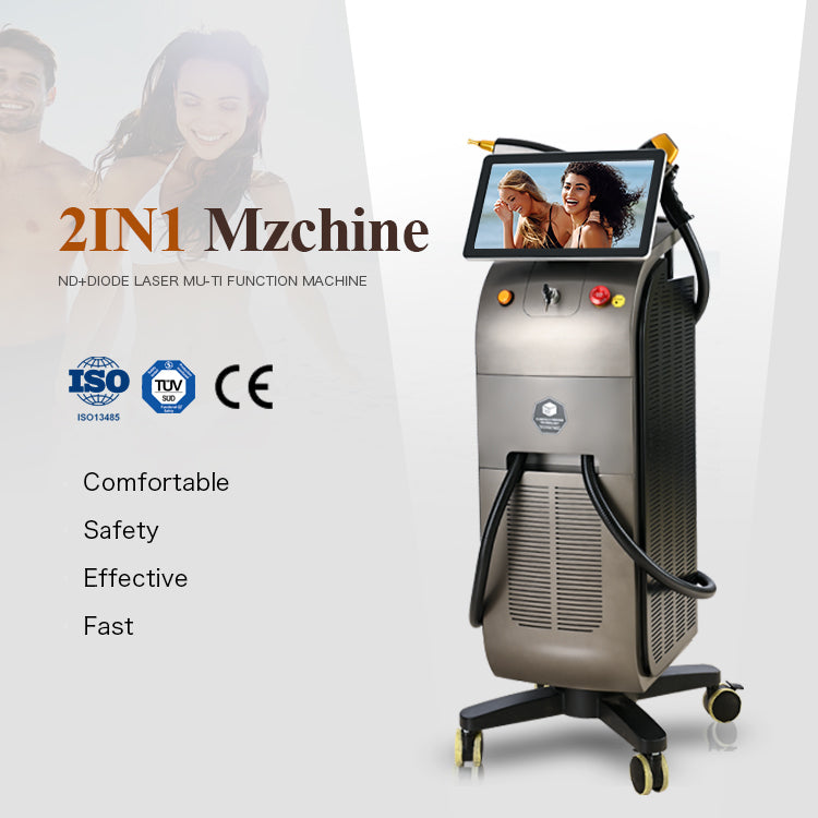 2-in-1 Laser Beauty Equipment – IPL & Diode Laser Hair Removal Machine with Skin Rejuvenation, Professional Salon Use