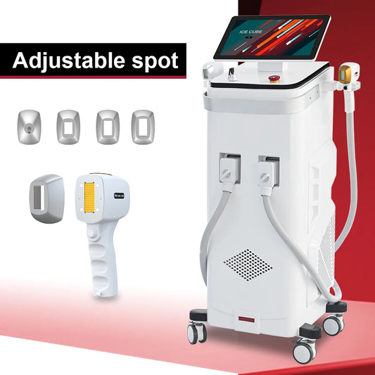 2025 AI Smart Ice Titanium Diode Laser Hair Removal Machine – Switchable Spot, Triple Wavelength
