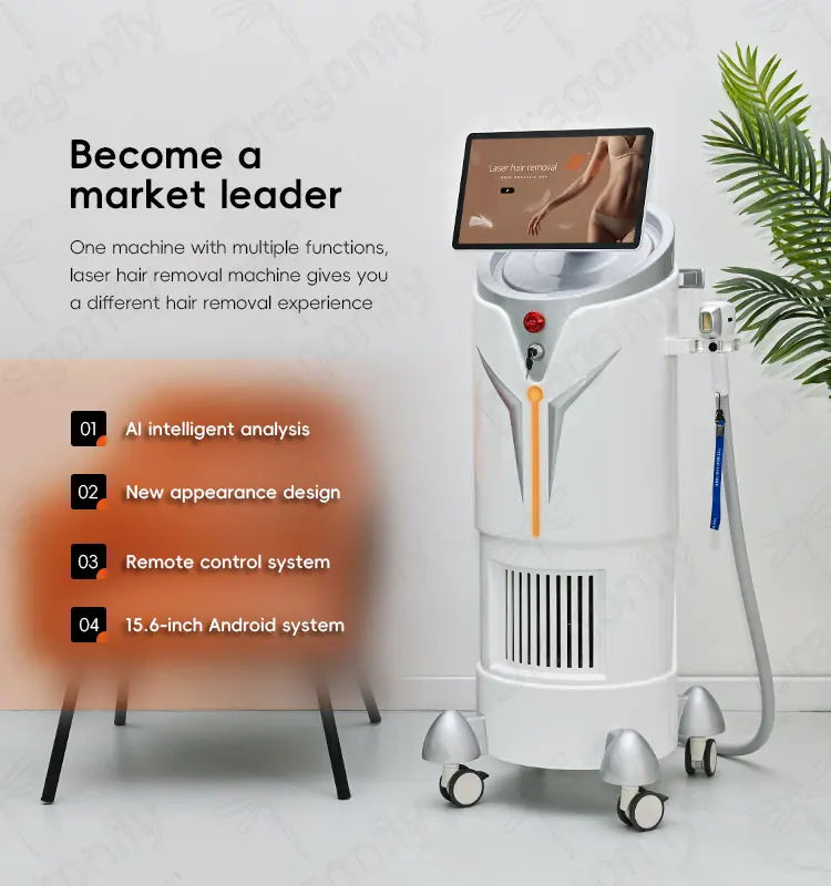 Dragonfly USA 4-Wave Diode Ice Laser Hair Removal Machine 755/808/940/1064nm | 600W–1600W Salon Equipment