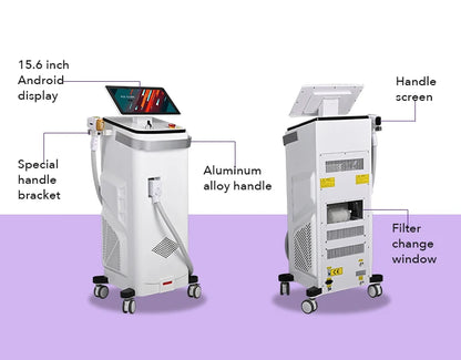 2025 Platinum Alexandrite Diode Laser Hair Removal Machine – 755nm 808nm 1064nm Ice Cooling Permanent Epilator for Salon & Clinic