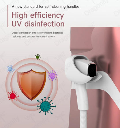 Laser Harmony XL Pro Ice Titanium 808nm Diode Laser Hair Removal Device – UV Disinfection