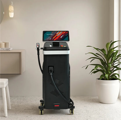 BMLASER Professional Ice-Cooled 4-Wavelength Diode Laser Hair Removal Machine – 755nm, 808nm, 940nm, 1064nm, Painless Treatment
