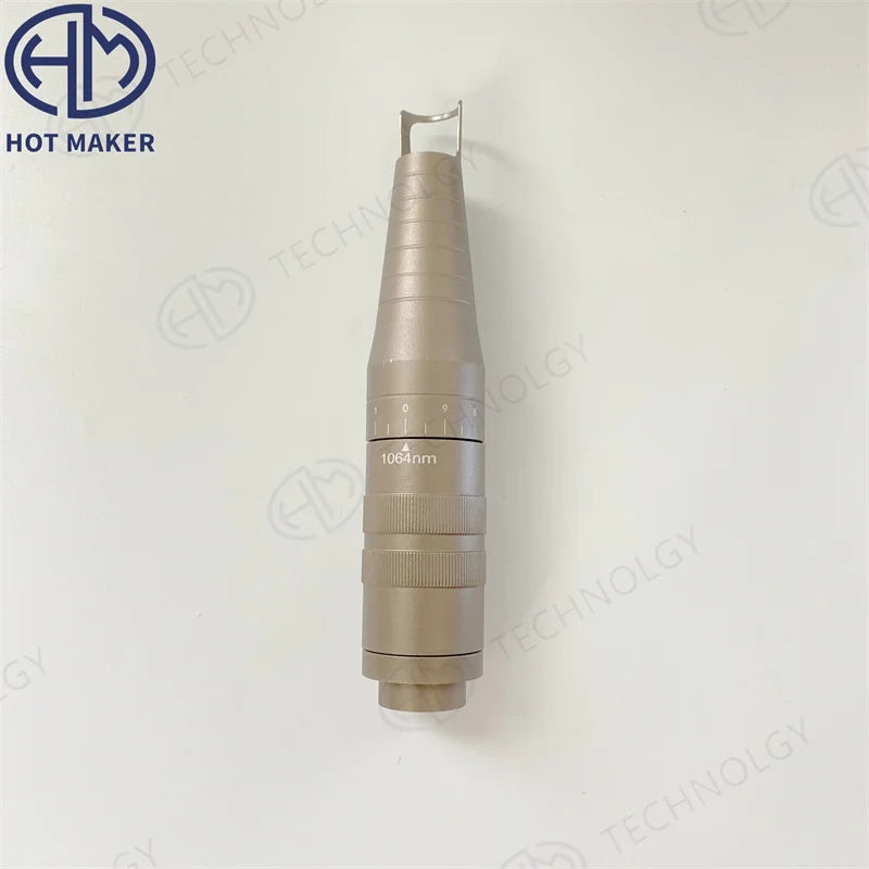 Adjustable 1064 Switchable Laser Head Yag Handle Tip Lens Spot Size Carbon Tattoo IPL Hair Removal Machine Beauty Spare Part