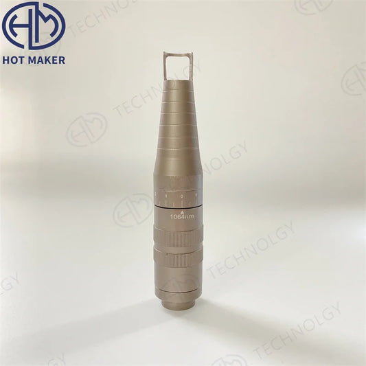Adjustable 1064 Switchable Laser Head Yag Handle Tip Lens Spot Size Carbon Tattoo IPL Hair Removal Machine Beauty Spare Part