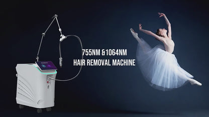 755nm Alexandrite Diode Long Pulse Laser Hair Removal Machine