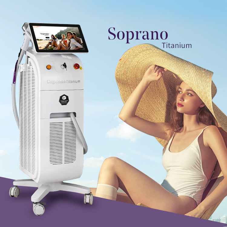 2025 Soprano Ice Titanium Single Handle Diode Laser Hair Removal Machine | 3 Wavelengths 755/808/1064nm | 1000W CE Certified