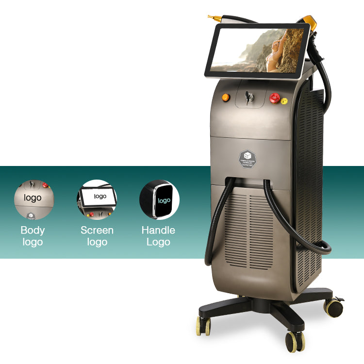 hair removal laser 2IN1 IPL/diode laser double handle hair removal machine with patient database system beauty supply