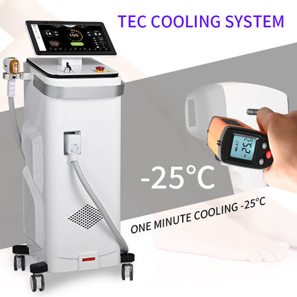 2025 Newest Remote Control Diode Laser Hair Removal Machine | 4 Wavelengths 755/808/940/1064nm | 800–2000W Beauty Salon Equipment