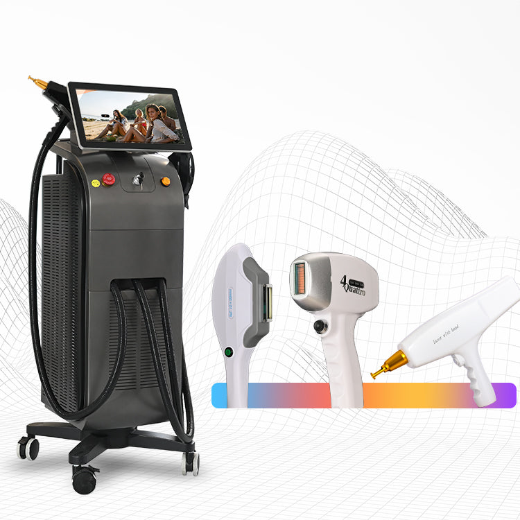 USA coherent diode laser 3 in 1 multifunctional diode laser hair removal skin rejuvenation tattoo removal machine