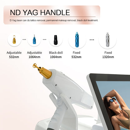 ipl hair removal multifunctional ND-YAG beauty machine Laser Hair Removal Machine 3 in 1 ipl laser hair removal device 