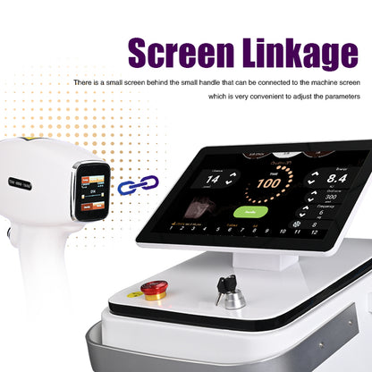 2025 Ice Cube Diode Laser Hair Removal Machine 4 Wavelengths 755/808/940/1064nm CE TUV ISO 1600-2000W for Salon