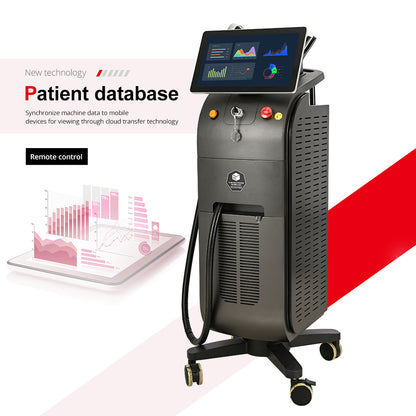 2025 Hot Ice Titanium Diode Laser Hair Removal Machine | Dual or Single Head | CE TUV ISO Certified | 1600–2000W | 4 Wavelengths 755/808/940/1064nm