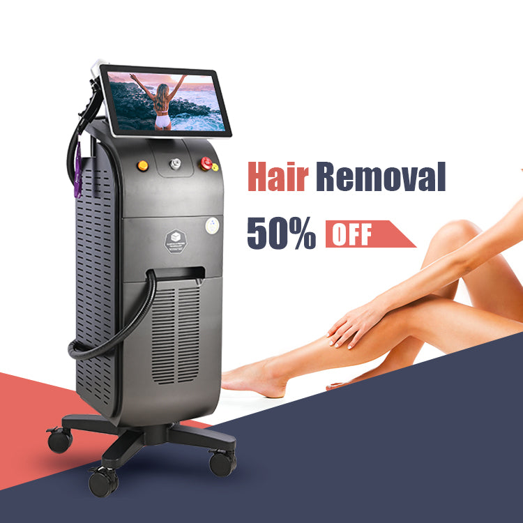 Cloud computing 2023 Hot Dual or one Heads Ice Titanium CE TUV ISO Hair Removal Diode Laser 1600-2000W 755 808 940 1064nm 4 wave