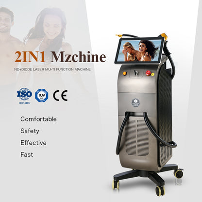 2-in-1 Laser Beauty Equipment – IPL & Diode Laser Hair Removal Machine with Skin Rejuvenation, Professional Salon Use
